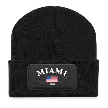 Miami, USA - Recycled Patch Beanie - black - Front