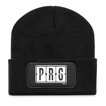 Prague PRG, City Souvenir T-shirt, Mug, Hat, Cap - Recycled Patch Beanie - black - Front
