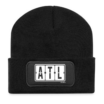 Atlanta ATL, sweat à capuche souvenir de la ville, t-shirt, tasse - Beanie recyclé à patch - noir - Devant