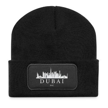 Dubai Skyline, Dubai United Arab Emirates - Recycled Patch Beanie - black - Front