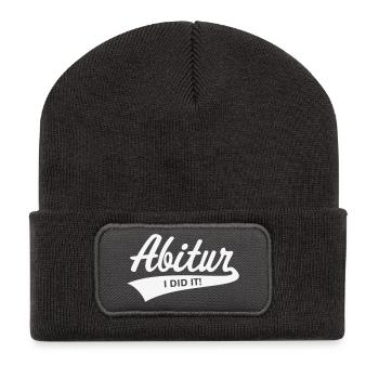 Abitur – I Did It! (Abiturient Schulabschluss / W) - Recycled Patch Beanie - dark grey - Front