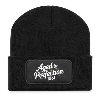 1981 Design for the 45 – For 45 years - Recycled Patch Beanie - black - Front