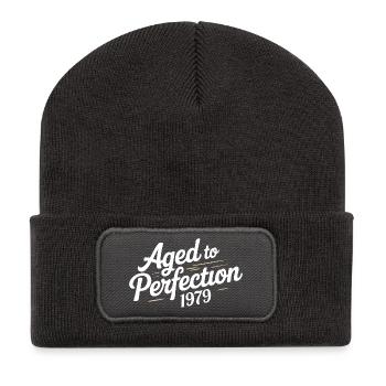 1979 Design für den 47 – Seit 47 Jahren - Recycelte Patch Beanie - Dunkelgrau - Vorne