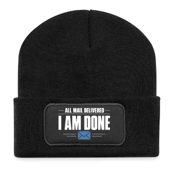 Retired Postman Retired Postman - Recycled Patch Beanie - black - Front