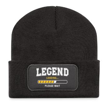Chargement de la légende, veuillez patienter, s’il vous plaît - Beanie recyclé à patch - charbon - Devant