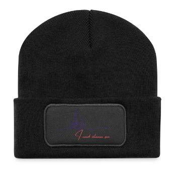 Vitamin Sea Sailing Motif - Recycled Patch Beanie - black - Front
