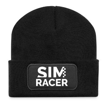 Sim racer passionné par la course de gamers - Beanie recyclé à patch - noir - Devant