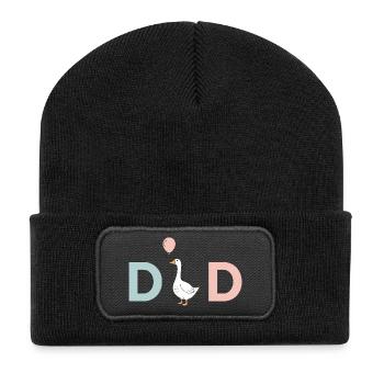 Dad Duck Balloon - Recycled Patch Beanie - black - Front