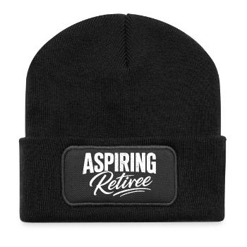 Aspiring Retiree - Recycled Patch Beanie - black - Front