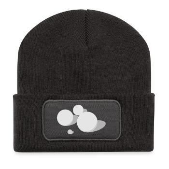 Boule - Recycelte Patch Beanie - Dunkelgrau - Vorne