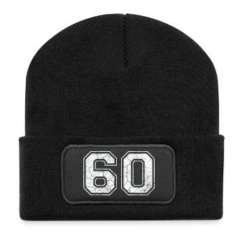 60 in white in the used look - Recycled Patch Beanie - black - Front