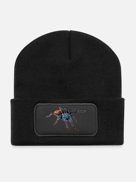Vogelspinne - Recycelte Patch Beanie - Schwarz