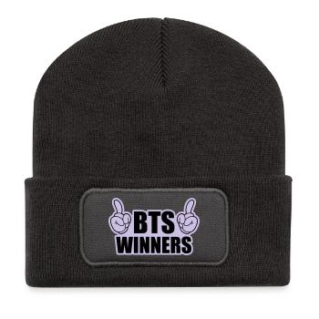 BTS Winners - Beanie recyclé à patch - charbon - Devant