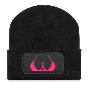 Breasts Nichon form tits boobs 2005 - Recycled Patch Beanie - black - Front