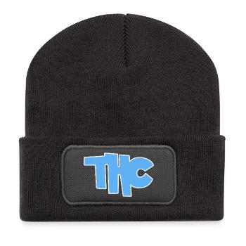 THC - Beanie recyclé à patch - charbon - Devant