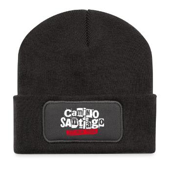 Camino de Santiago Tour | Punk Band Style - Beanie recyclé à patch - charbon - Devant