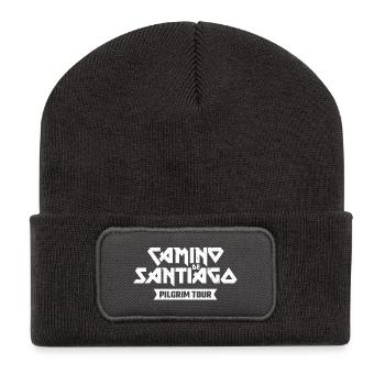 Camino de Santiago Tour | Heavy Metal Style - Beanie recyclé à patch - charbon - Devant