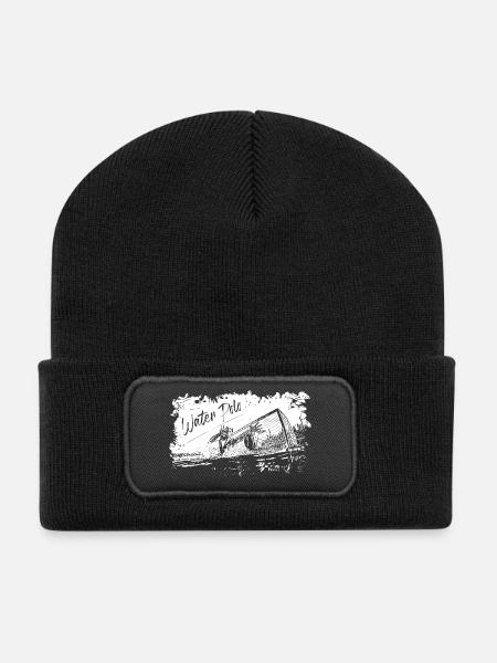 Water Polo - Recycelte Patch Beanie - Schwarz