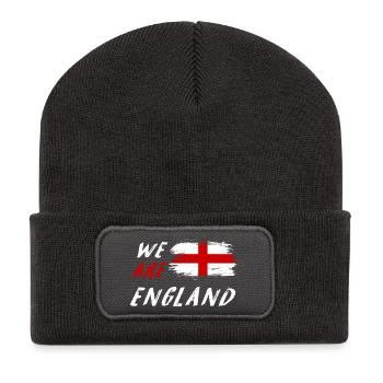 Nous sommes le drapeau de l'Angleterre - Beanie recyclé à patch - charbon - Devant