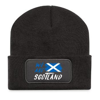 We are Scotland flags design - Recycled Patch Beanie - dark grey - Front