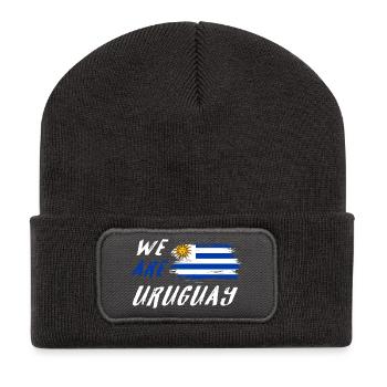 Wir sind Uruguay - Recycelte Patch Beanie - Dunkelgrau - Vorne