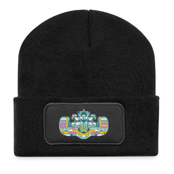 Racing car Colorful - Recycled Patch Beanie - black - Front