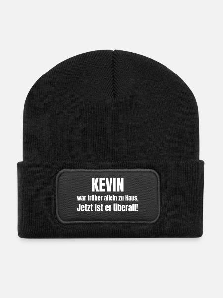 Kevin seul à la maison - Beanie recyclé à patch - noir