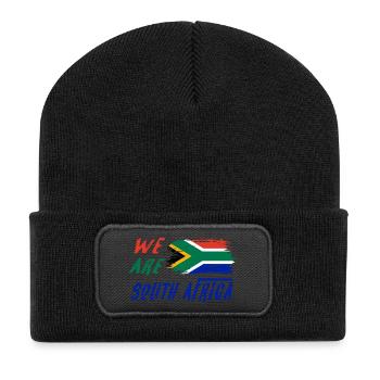 We are South Africa - Recycled Patch Beanie - black - Front