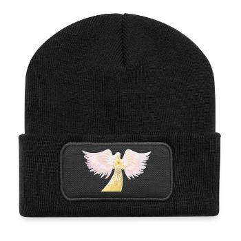 Lichtbringer - Sonja Ariel von Staden - Recycelte Patch Beanie - Schwarz - Vorne