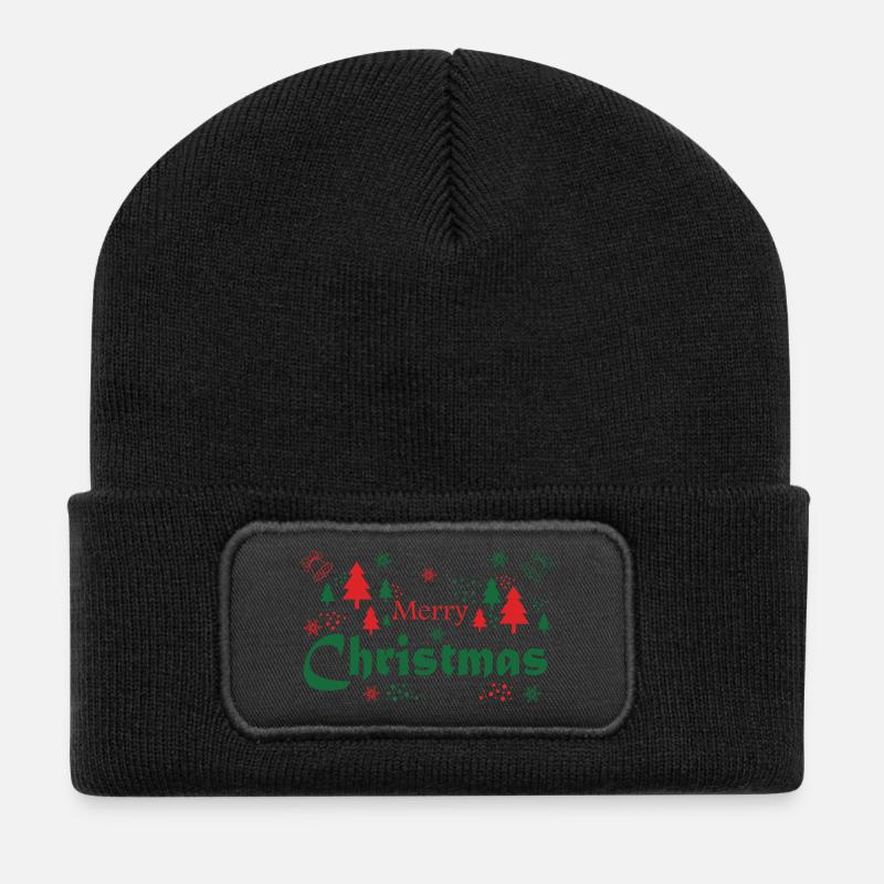 MARIER NOËL - Beanie recyclé à patch - noir