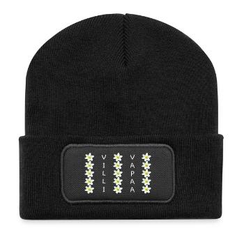 WILD AND FREE - Recycled Patch Beanie - black - Front