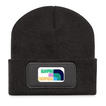 Glamping (Glamping) - Recycelte Patch Beanie - Dunkelgrau - Vorne