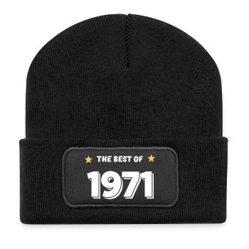 Best of 1971 - Beanie recyclé à patch - noir - Devant