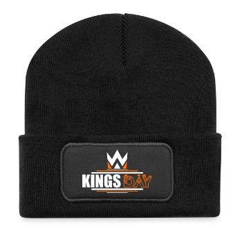 Königstag - Recycelte Patch Beanie - Schwarz - Vorne