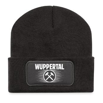 Wuppertal Glueck auf Bergbau - Recycelte Patch Beanie - Dunkelgrau - Vorne