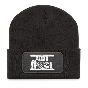 Glockenklang_white - Recycelte Patch Beanie - Dunkelgrau - Vorne
