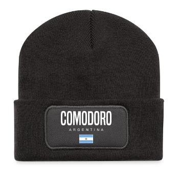 Comodoro Argentine Argentin - Beanie recyclé à patch - charbon - Devant