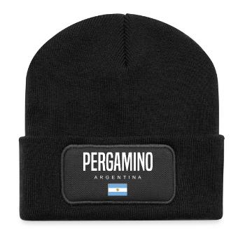 Pergamino Argentina Argentinian - Recycled Patch Beanie - black - Front