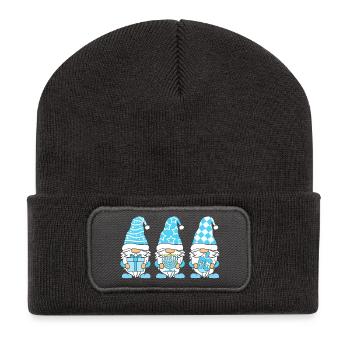 Chanukkah Hanukah Hanukkah Chai - Recycelte Patch Beanie - Dunkelgrau - Vorne
