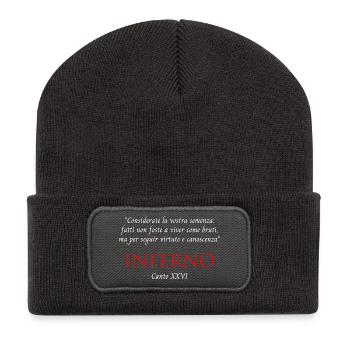 Inferno Canto XXVI Divine Commedy Considerate - Recycled Patch Beanie - dark grey - Front