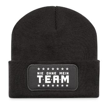My Team - Recycled Patch Beanie - dark grey - Front