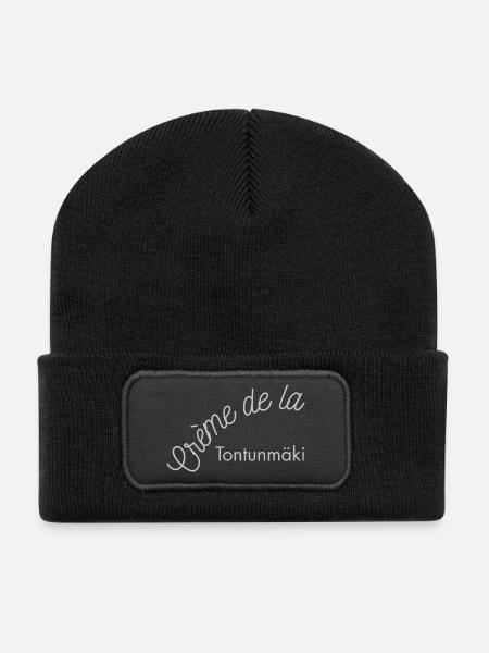 Crème de la Tontunmäki - Recycled Patch Beanie - black
