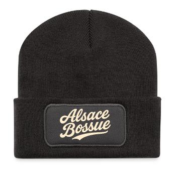 Lettrage Alsace Bossue - Beanie recyclé à patch - charbon - Devant