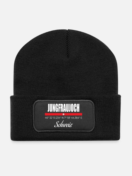 Jungfraujoch - Recycled Patch Beanie - black