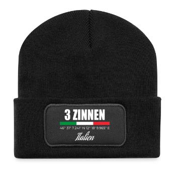 3 Peaks - Recycled Patch Beanie - black - Front
