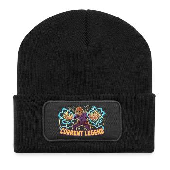 Kraftheld Electrician Current Legend - Recycled Patch Beanie - black - Front