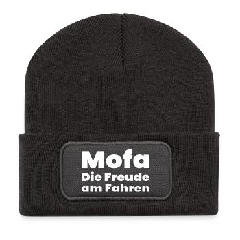 Mofa - Recycelte Patch Beanie - Dunkelgrau - Vorne