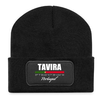 Tavira - Recycelte Patch Beanie - Schwarz - Vorne