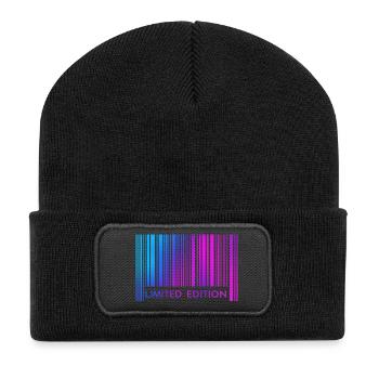 LIMITED EDITION - BARCODE - Recycled Patch Beanie - black - Front