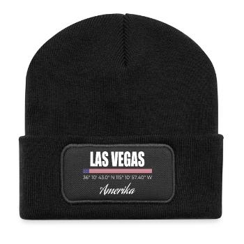 Las Vegas - Beanie recyclé à patch - noir - Devant